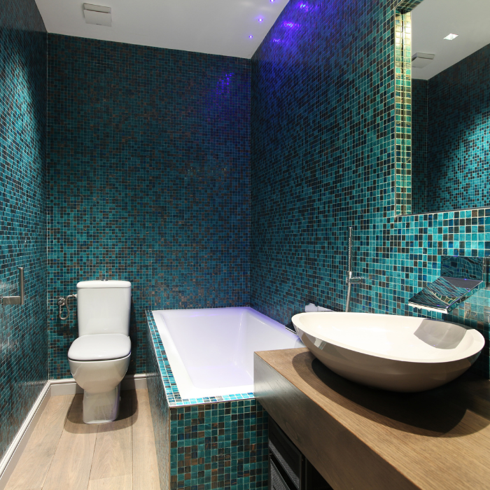 Mosaïque salle de bain
